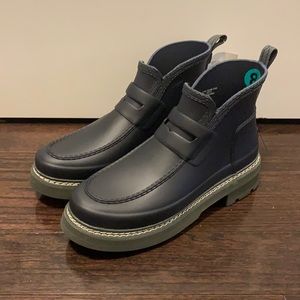 Hunter Refined Stitch Detail Loafer Boots (US:8)